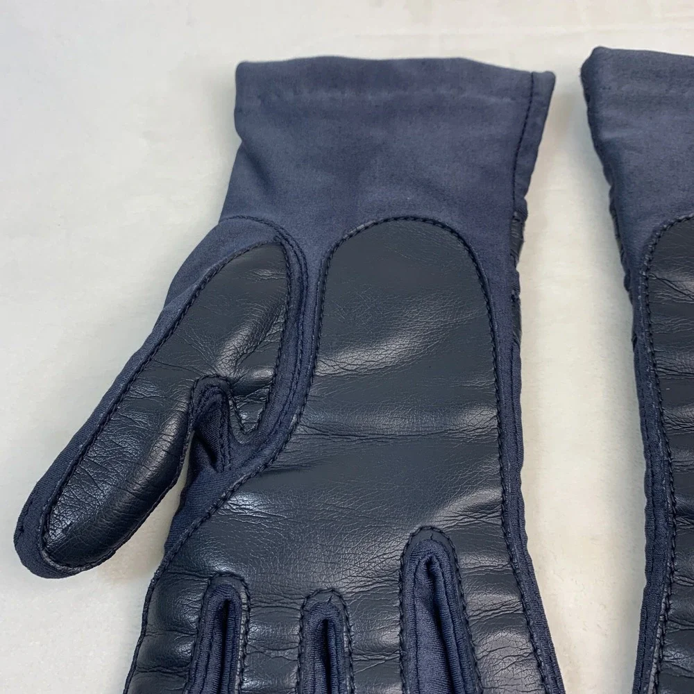VTG‎ L'EGGS SHEER ENERGY Comfy Stretch Nylon Blue Driving Casual Gloves One Size